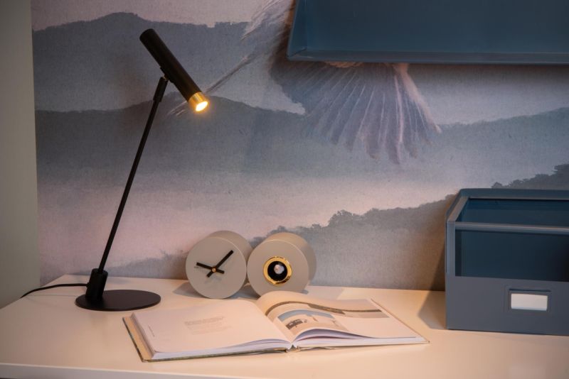 Lucide ALEC - Stolná lampa - LED Dim. - G9 - 1x3W 2700K - Vrátane výmenných tienidiel - Čierna